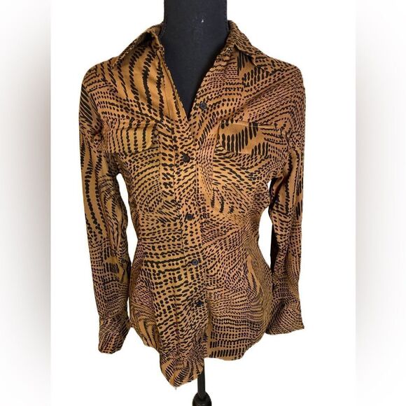 #229 EQUIPMENT FEMME Rayon Button Down Blouse - Picture 1 of 15